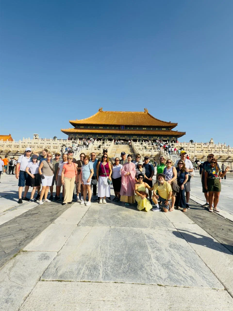 Excursão em grupo à Cidade Proibida em Pequim China